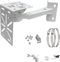 L-Shape Dome Camera Bracket, Wall Ceiling Mount for Security Dome Cameras, Wall Mount,Corner (Vertical Pole Bracket+Hoop 7.8 in )