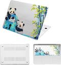 Case Cover for MacBook Pro 14 inch 2025-2021 Release M4 M3 M2 M1 Pro/Max (Model A2442 A2779 A2918 A2992 A3112 A3185 A3401),14.2" Hard Case & Soft Keyboard Cover,Cute Panda