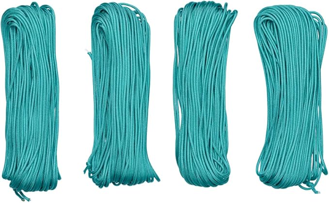 Paracord Planet Solid Color 550lb Paracord – 7 Strand Type III Nylon Cord for Indoor and Outdoor Tasks – Turquoise (10 ft)