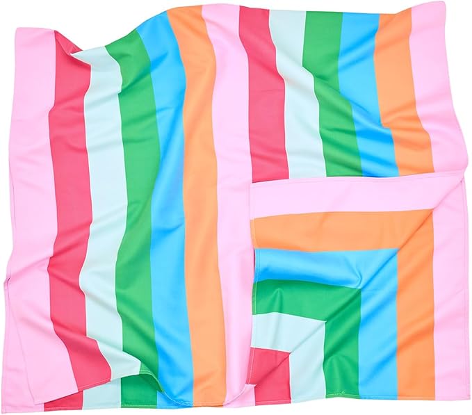Dock & Bay Beach Towel - Quick Dry, Sand Free - Compact, Lightweight - 100% Recycled - Includes Bag - Tutti Frutti - Extra Large (200x90cm, 78x35)
