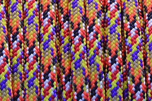 BORED? PARACORD! 550 lb Paracord – Ideal for Crafting, DIY Projects, Camping, Military & Active Outdoors – 300+ Colors – Tactical Parachute Cord Type III – Strong - Overkill 50 Feet