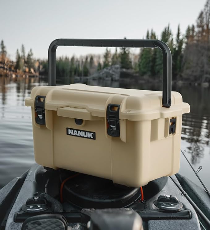 NANUK Trail 35 – 38.8 L (10.2-Gallon) Waterproof Gear Case – Modular Cargo Case for Camping, Fishing, Hunting & Outdoor Storage – Dustproof and Impact Resistant (22.0” x 15.9” x 11.6”) – Orange