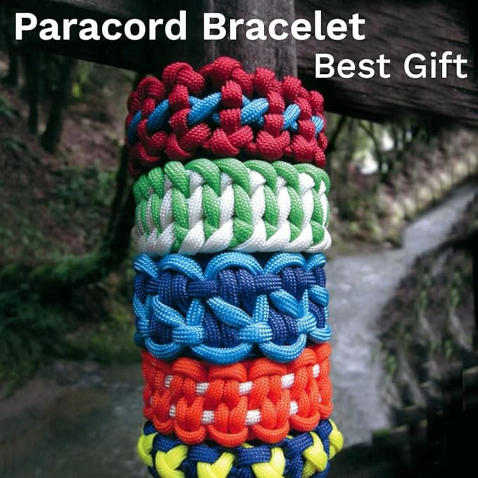 21 Colors Paracord (10FT Each Color), 550lb Parachute Cord Combo Kit for Crafting Bracelets, Lanyards, Dog Collars (21 Colors MixedA, 10FT)
