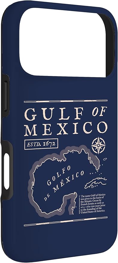 Gulf of Mexico 1672 Historic Map Case for iPhone 17 Pro
