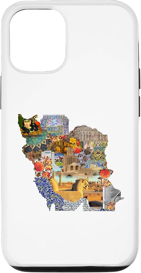 Map of Persian empire, Iran Map Case for iPhone 12/12 Pro