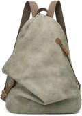 KL928 PU Leather Vintage Backpack – Large Casual Daypack Outdoor Travel Rucksack Hiking Backpacks for Men Women