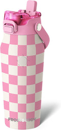 Frost Buddy 16oz Insulated Water Bottle with Straw & Chug Lid | Leak-Proof Stainless Steel | 24-Hours Cold | Sweat-Proof, Cup Holder Friendly | Ideal for Gym, Travel, Sports & Everyday Hydration