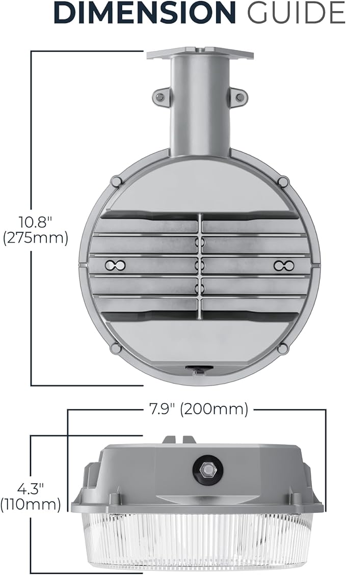 HALO ALB Outdoor Dusk-to-Dawn LED Security Area Light with 4000 Lumens, Wall or Pole Mount - Textured Gray (2 Pack)