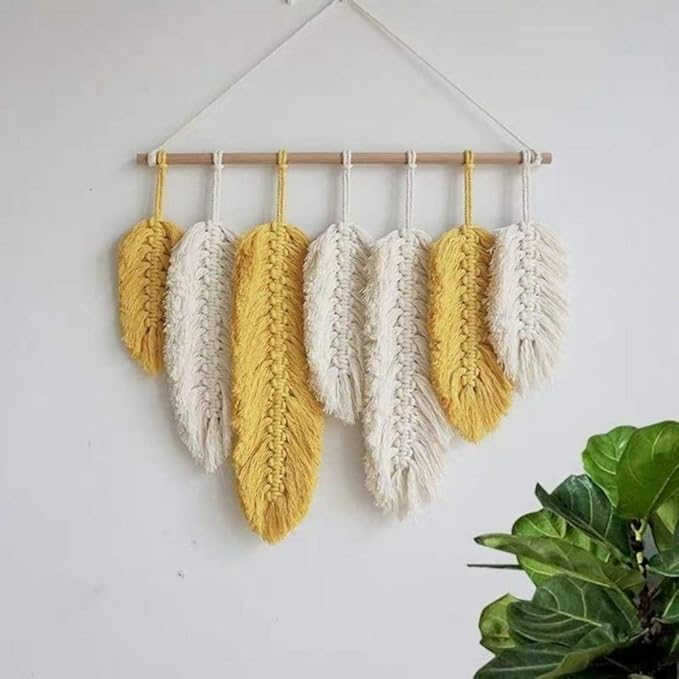 Gold Yellow Macrame Cord 3mm x 109Yards,Colored Cotton Rope Craft Cord Colorful Cotton Cord Twine for Wall Hanging Plant Hangers Crafts Knitting Decorative Projects