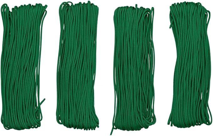 Paracord Planet Solid Color 550lb Paracord – 7 Strand Type III Nylon Cord for Indoor and Outdoor Tasks – Kelly Green (250 ft)