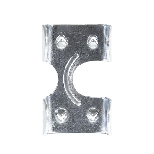 Rope & Cord Metal Clips for Rope, Cord, String – Heavy Duty Zinc Plated Double Rope Clamps – 5/8-Inch (3 Pack)