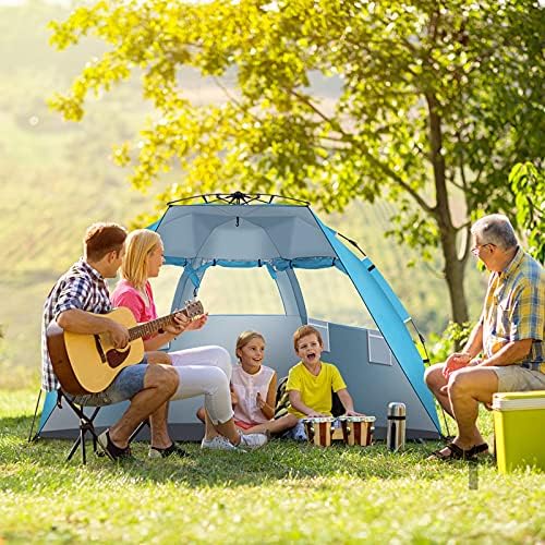 Camping Tent, Easy Set Up Family Tent,Waterproof and Windproof Beach Tent, Make Your Camping Trip Comfortable and Enjoyable - Image 5