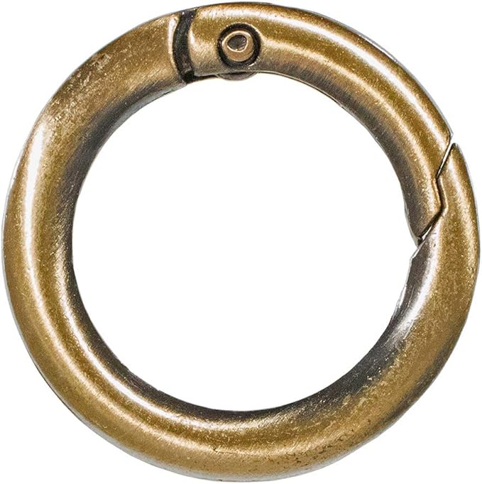 Paracord Planet Spring Gate O Rings – Available in 3/4 Inch and 1 Inch Sizes – Silver, Bronze, and Gold Color Options (5 Pack, 3/4 Inch, Bronze)