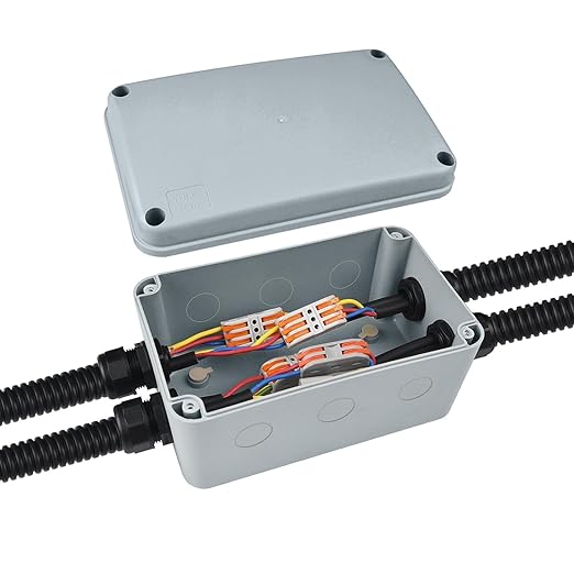 Nineleaf Waterproof Electrical Box,6PK Outdoor Junction Boxes, IP66 External Electrical Project Enclosure Box Grey,7 1/8" x 4 1/2 "x 4" inch(181x111x100 mm), for Outdoor Use