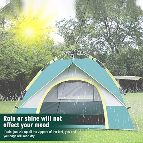 Pop Up Tent Family Camping Tent Instant Cabin Tent 2 Person Portable Tent Automatic Tent Waterproof Windproof for Camping Hiking Beach Fishing and Outdoor Activities - Image 5