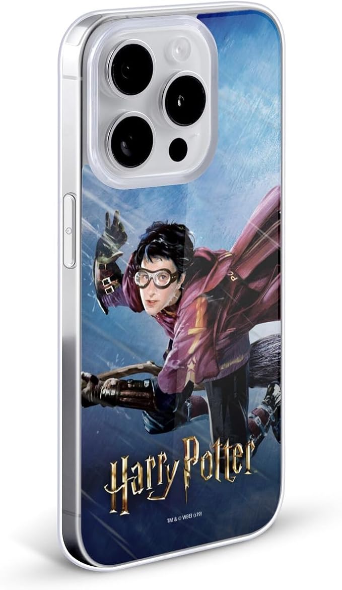 Head Case Designs Officially Licensed Harry Potter Quidditch 1 Prisoner of Azkaban II Gel Case [Military Grade Protection] Compatible with Apple iPhone 15 Pro and Compatible with MagSafe