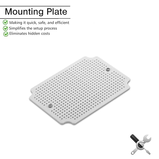 QILIPSU Outdoor Junction Box IP67 Waterproof Project Box ABS Plastic Weatherproof Electrical Enclosure Gray Cover (6.9"x4.9"x3")