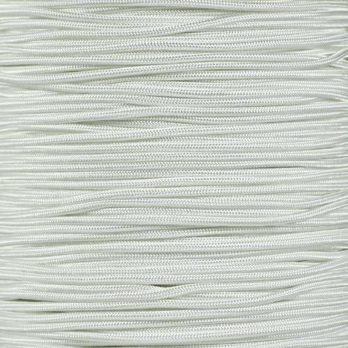 Paracord Planet 275lb Paracord – 3/32 Inch (2.38 mm) Nylon Crafting Cord with 5 Strand Inner Core – White (1000 ft)