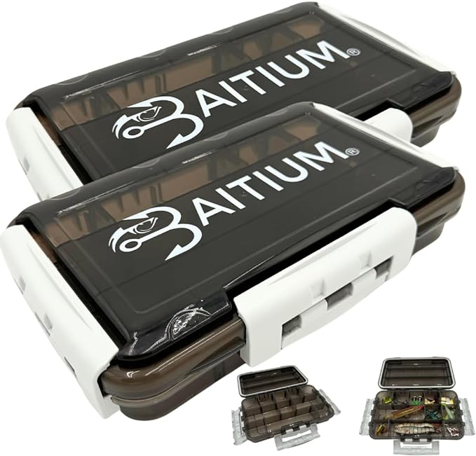 Baitium XTRAseal Waterproof Fishing Tackle Box Organizer, Tackle Boxes With Dividers, Tacklebox for Fishing, 3600 3700 Tackle Tray, Fishing Gear