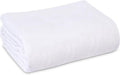 Linteum Textile Cotton Blended Hospital Patient Bath Blanket, Bed Bath Sheet, Twin Blanket Lightweight Sheet Blankets 70x90 in, 1.75 lb. White