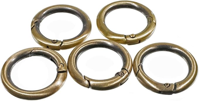 Paracord Planet Spring Gate O Rings – Available in 3/4 Inch and 1 Inch Sizes – Silver, Bronze, and Gold Color Options (100 Pack, 3/4 Inch, Bronze)