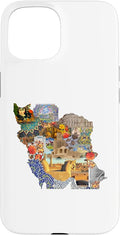 Map of Persian empire, Iran Map Case for iPhone 15