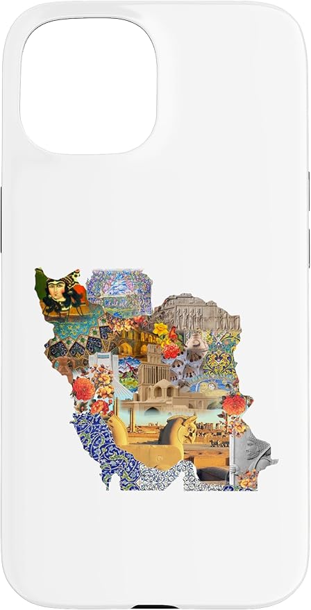 Map of Persian empire, Iran Map Case for iPhone 15