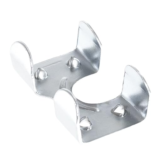 Rope & Cord Metal Clips for Rope, Cord, String – Heavy Duty Zinc Plated Double Rope Clamps – 5/8-Inch (5 Pack)