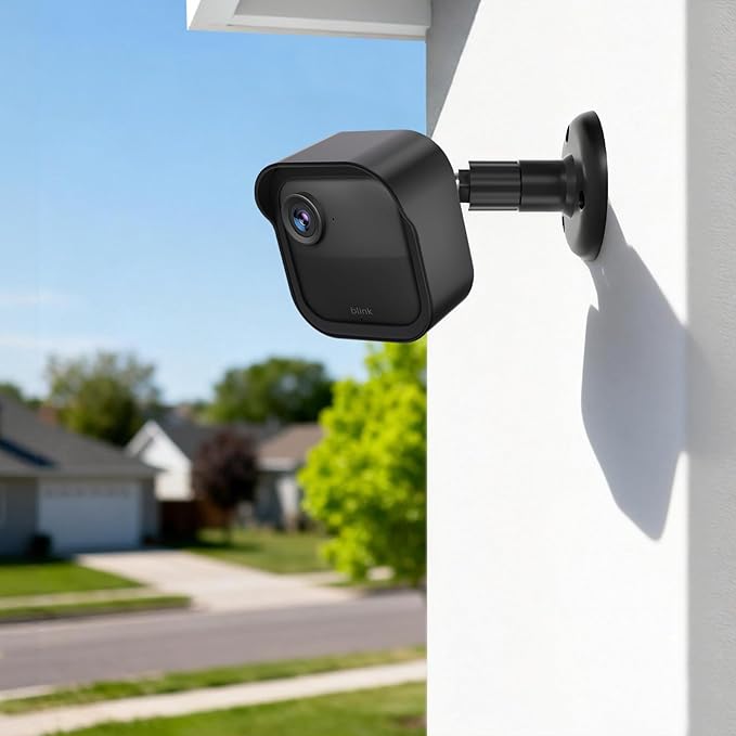 Blink Outdoor Camera Wall Mount Compatible with 2K+ & 4th Gen,3 Pack Weatherproof Protective Housing,360 Degree Adjustable with Sync Module Core Outlet Mount for Blink Camera System