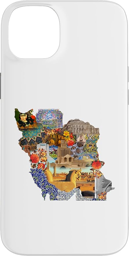Map of Persian empire, Iran Map Case for iPhone 14 Plus
