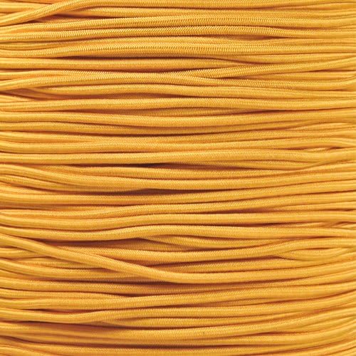 Paracord Planet 1/8-Inch Shock Cord for Replacements, Repairs, and Outdoors – Goldenrod (25 ft)