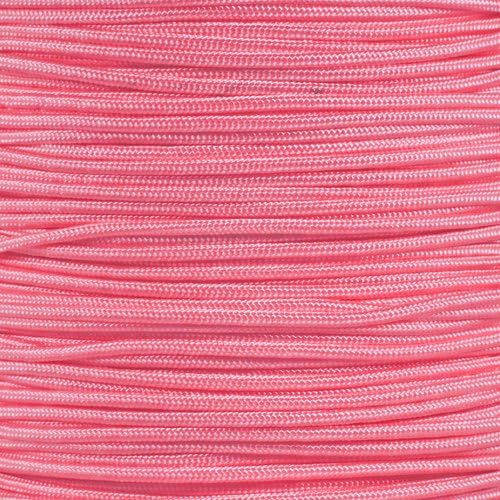 Paracord Planet 275lb Paracord – 3/32 Inch (2.38 mm) Nylon Crafting Cord with 5 Strand Inner Core – Rose Pink (100 ft)