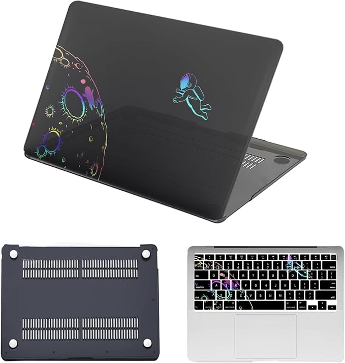 Hard Case for MacBook Pro 16 inch with Touch Bar/Touch ID 2020 2019 Release (Model A2141),Waterproof Plastic Laptop Case Cover Protector & TPU Keyboard Cover,Cool Astronaut