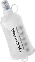 WILDREEDS 250ml Soft Flask, TPU Collapsible Soft Water Bottle for Hydration Pack, Running Vest, Folding Water Bottle for Hiking Cycling Climbing-1Pcs, White