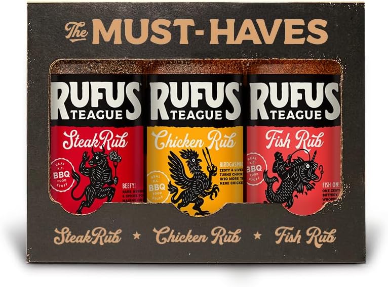 Rufus Teague Dry Rub Must-Haves Variety Pack, BBQ Seasoning Set, 3-Pack by RufusTeague