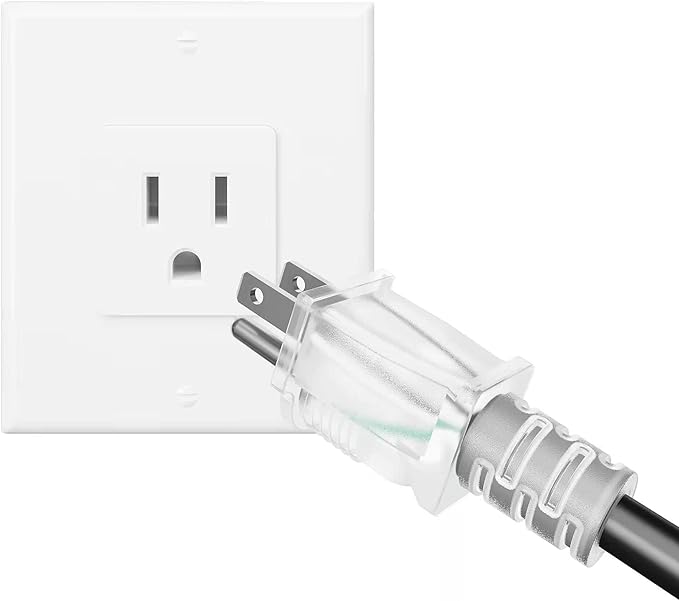 50FT 12 Gauge SJTW Power Extension Cord 3 Prong, 5-15R Male Plug to Female Connector, 6 Outlet, Multiple Evenly-Spaced Plug, Suitable for Stage Setting or Outdoor, UL Certified