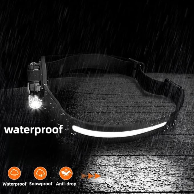 Headlamp 3 Packs,230° Wide Beam Super Bright Head Lights,Detachable Mini flashligh,Type-C USB Charging,9 Light Modes,Lightweight for Rock Climbing, Running, Repairing, Fishing, Cycling (2, Black)