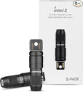 OLIGHT 2 Pack IMINI 2 EDC Rechargeable Keychain Flashlight, 50 Lumens Compact and Portable Mini LED Keyring Lights with Built-in Battery Ideal for Everyday Carry and Emergencies