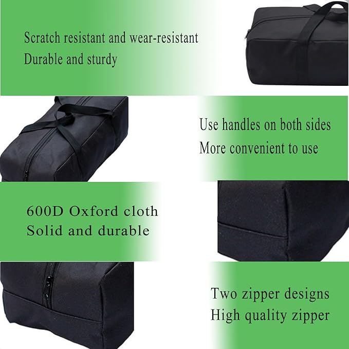 Heavy Duty Water-Resistant Grill & Tent Storage Bag - XL Organizer for BBQ Utensils, Canopy, Hammock, Roof Top Tent & Fishing Rods with MOLLE Straps (25''(L) x5.9''(W) x5.9''(H))