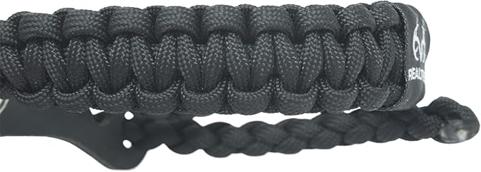 Realtree® Paracord Archery Bow Wrist Sling - 100% Full Grain Leather 550 Paracord