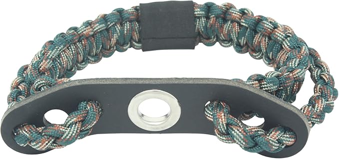 Realtree® Paracord Archery Bow Wrist Sling - 100% Full Grain Leather 550 Paracord