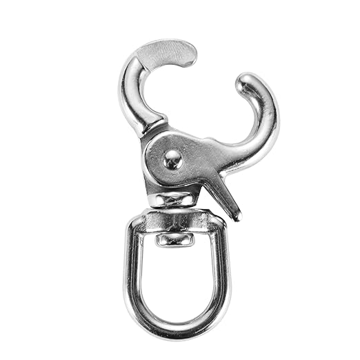 1 PCS 316 Stainless Steel Swivel Trigger Snap Hooks, 2.65” Heavy Duty Clips, 130 lbs Capacity - Marine Grade, Anti-Rust, Multipurpose Lobster Claw Clasps for Pet Leashes, Bags, and Cameras