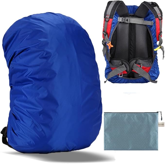 Waterproof Backpack Rain Cover with Anti Slip Buckle Strap for Camping, Hiking, Traveling, Hunting, Biking, 15-80L