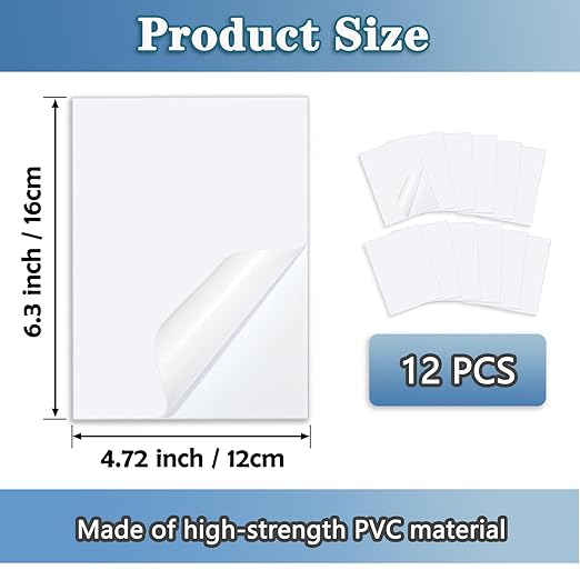 Vinyl Siding Repair Patch Kit, Vinyl Siding Repair Kit Self-Adhesive Vinyl Siding Patch Repair Tape PVC Vinyl Fence Patch Kit for House Vinyl Siding Cover Any Cracks Holes Blemishes - 12 Patches