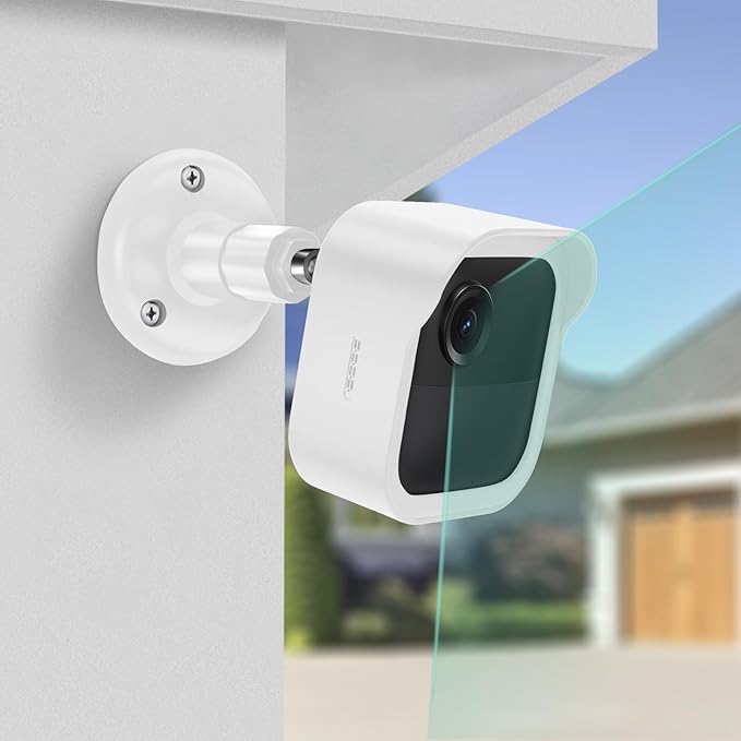 Wall Mount for Blink Outdoor Cameras , 3 Pack Weatherproof Housing, 360 Degrees Adjustable Bracket with Sync Module Core Mount for Blink Outdoor 2K+, 4th & 3rd Gen Cam, White (Camera is Not Included)