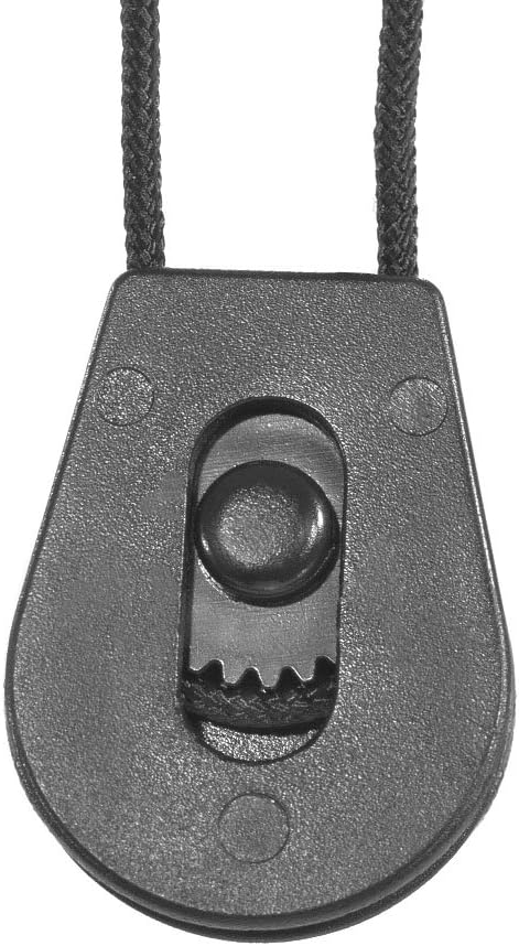Wheeled Cord Lock Stopper (10 Pack) - Heavy Duty - Clamp Toggle End Cord Slider for Shock Cord, Bungee, Paracord, Drawstrings