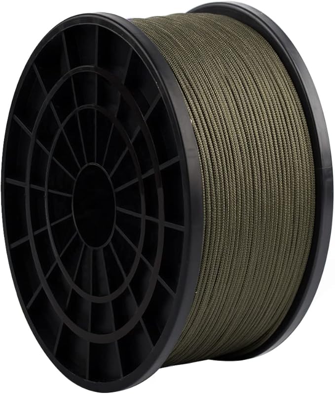 HERCULES Type III Paracord 550 Paracord Rope Parachute Cord, 50' Army Green for Camping Cord, Survival Rope