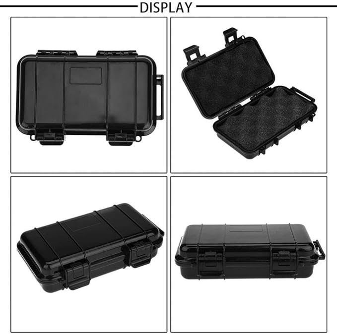 Protective Case, Outdoor Shockproof Storage Case with Sponge for Loading Smartphone Hard Drive and Other Small Electronic Devices (A)