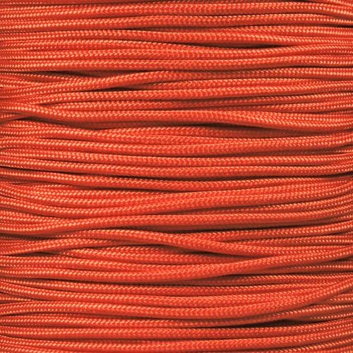 Paracord Planet 325 Paracord – 3 mm Type II Nylon Parachute Cord with 3 Inner Strands (International Orange, 10 ft)