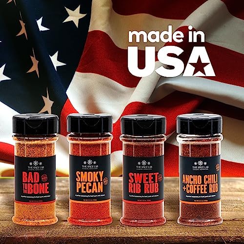 The Spice Lab Grilling Spices and Seasonings Gift Set Kit, 4 BBQ Rubs - Image 6